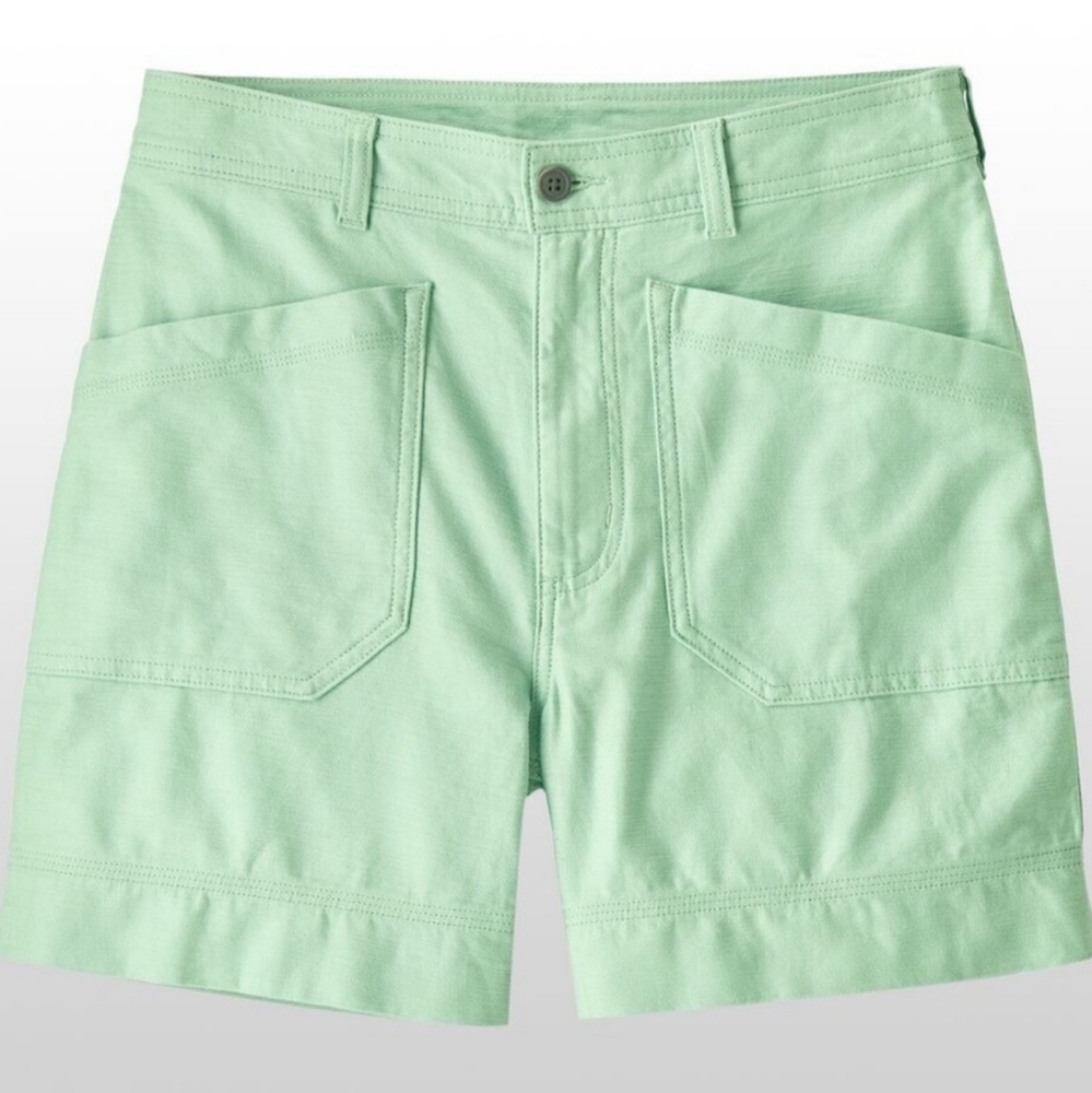 Patagonia High Waist Shorts Mint Green